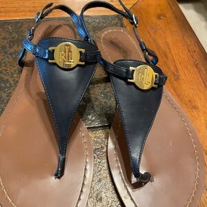 Ralph Lauren Navy Blue Sandals 7.5
